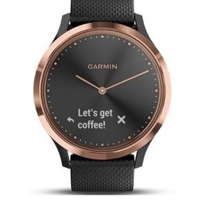 Garmin Vivomove HR Rose Gold with black band